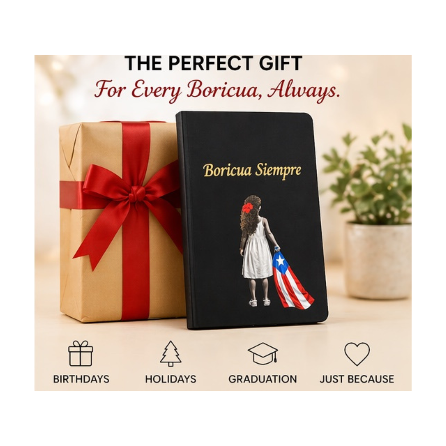 Puerto Rico “Boricua Siempre” Journal A5 Leather Notebook | Daily Journal