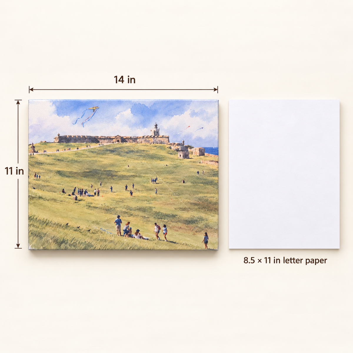 Puerto Rico Canvas Wall Art - 11β x 14β