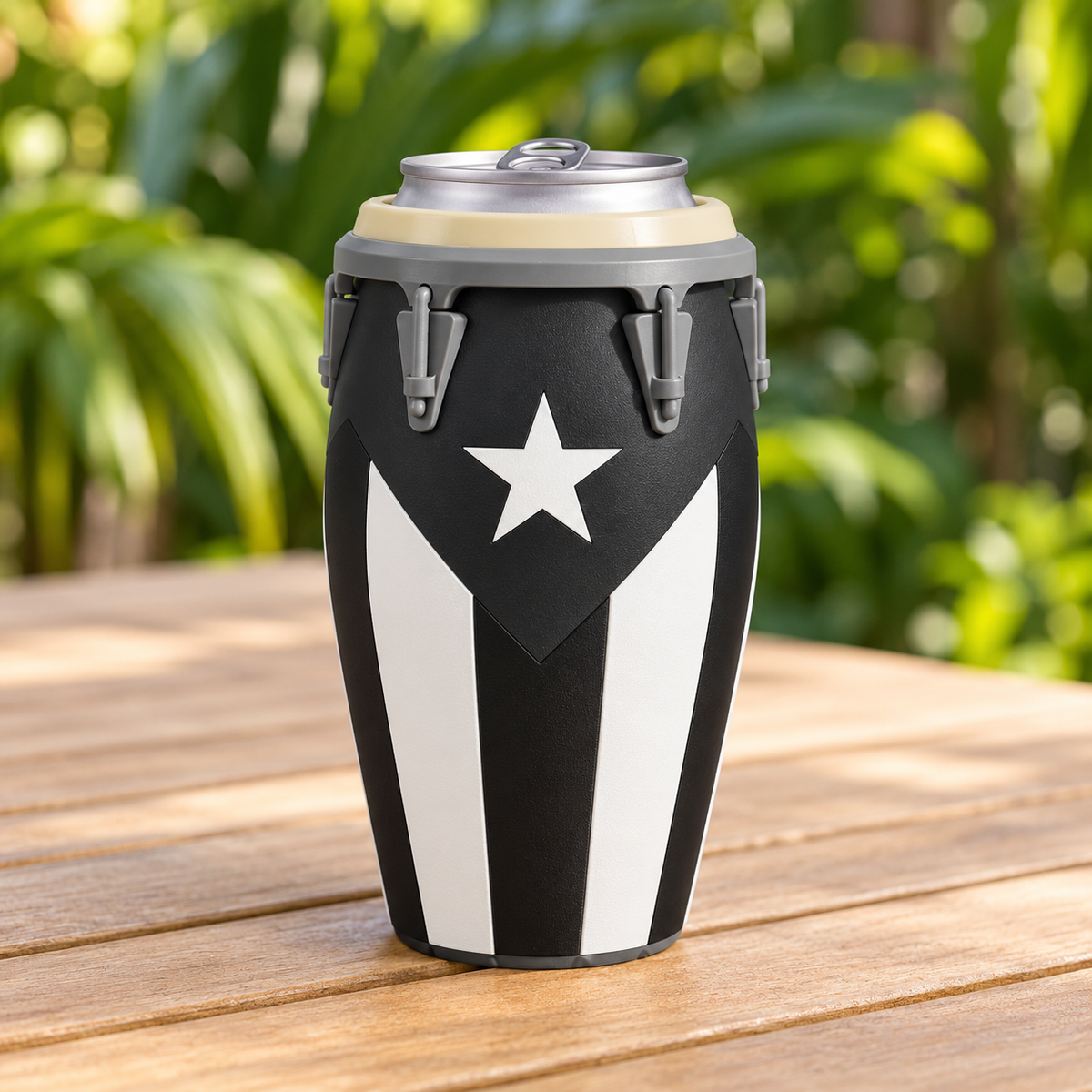 Boricua Barril Can Holder Classic/Black | Regular or Slim