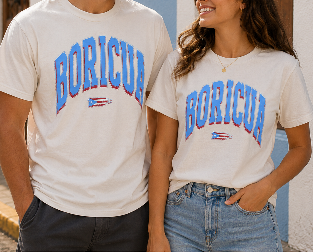 BORICUA Vintage Shirt | Puerto Rico Graphic Tee | Unisex Puerto Rican Shirt