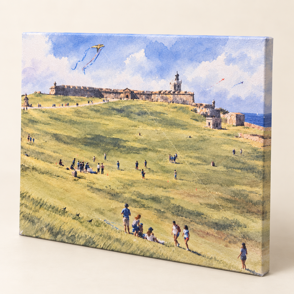 Puerto Rico Canvas Wall Art - 11β x 14β