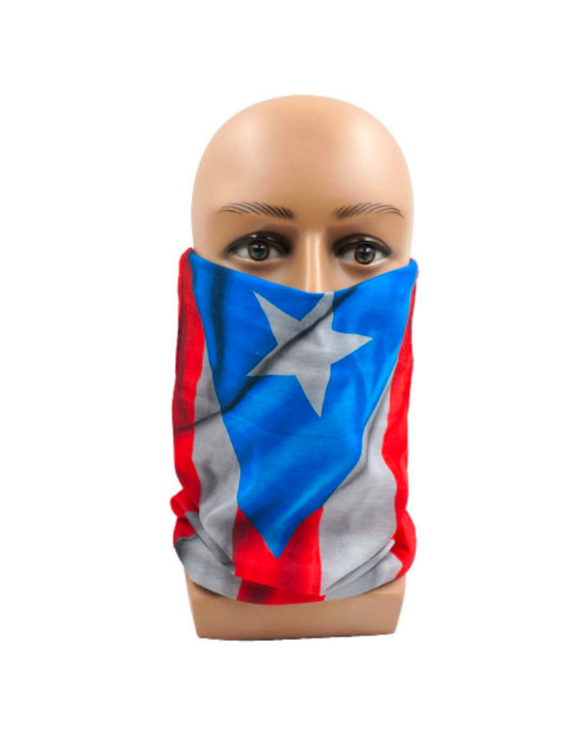 Polaina de cuello unisex con bandera de Puerto Rico