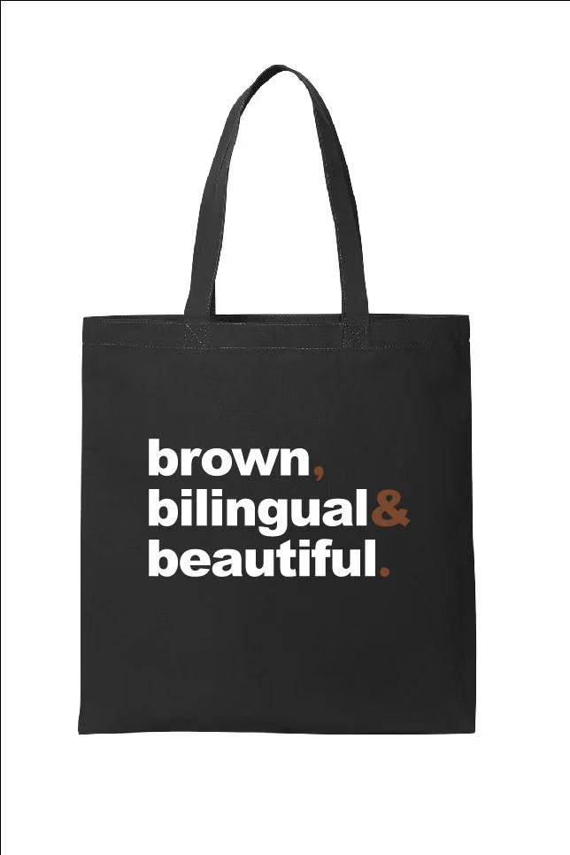 brown, bilingual & beautiful Tote