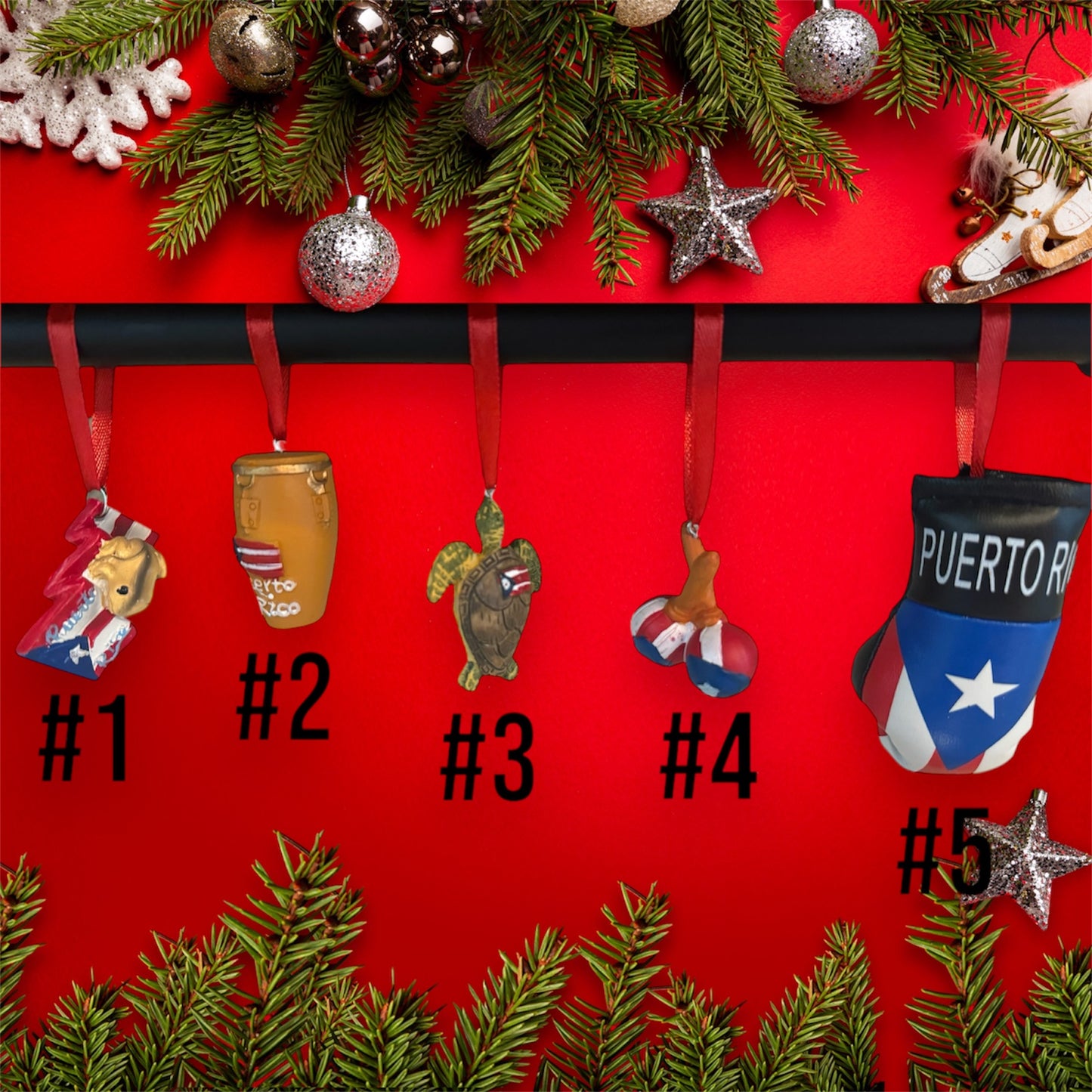 Puerto Rico Christmas Ornaments