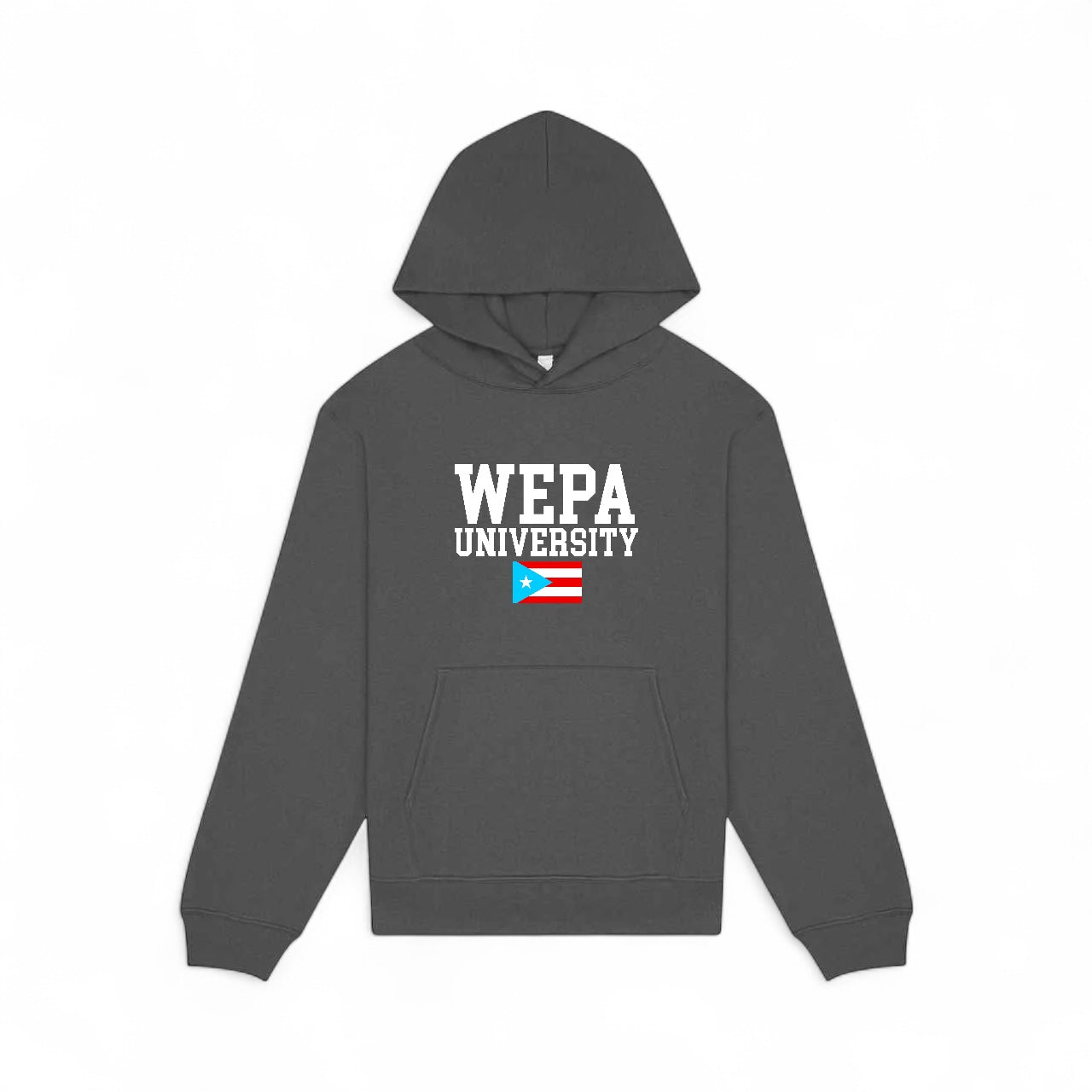 Sudadera con capucha de la Universidad Wepa – Edición con la bandera de Puerto Rico