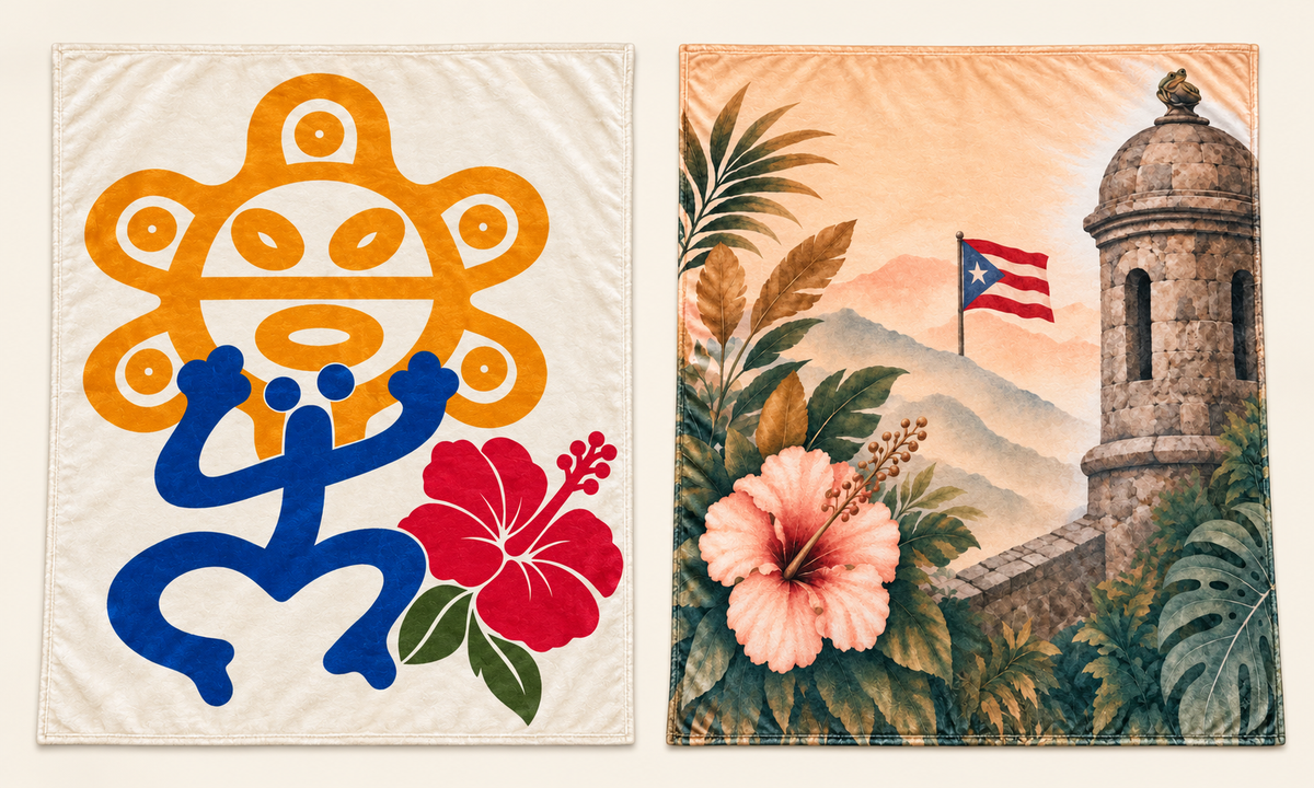 Chema Home™ Throw Blanket – Puerto Rican Styles | 50 × 60