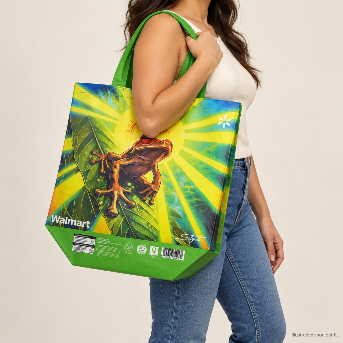 Coquí del Sol | Puerto Rico Reusable Tote Bag