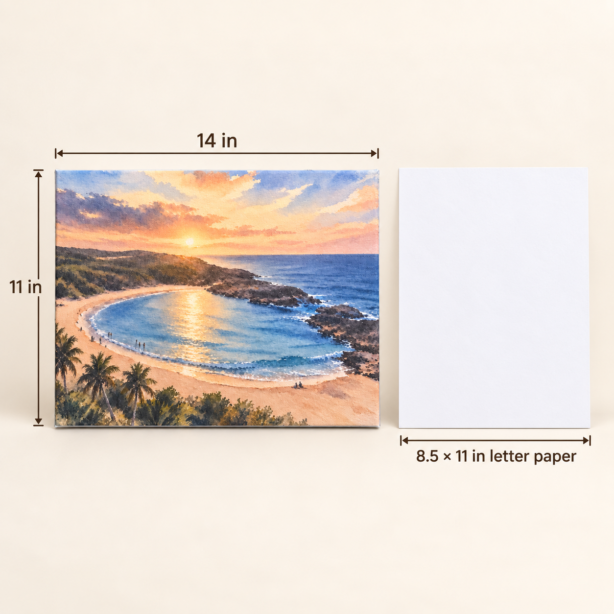 Puerto Rico Canvas Wall Art - 11” x 14”