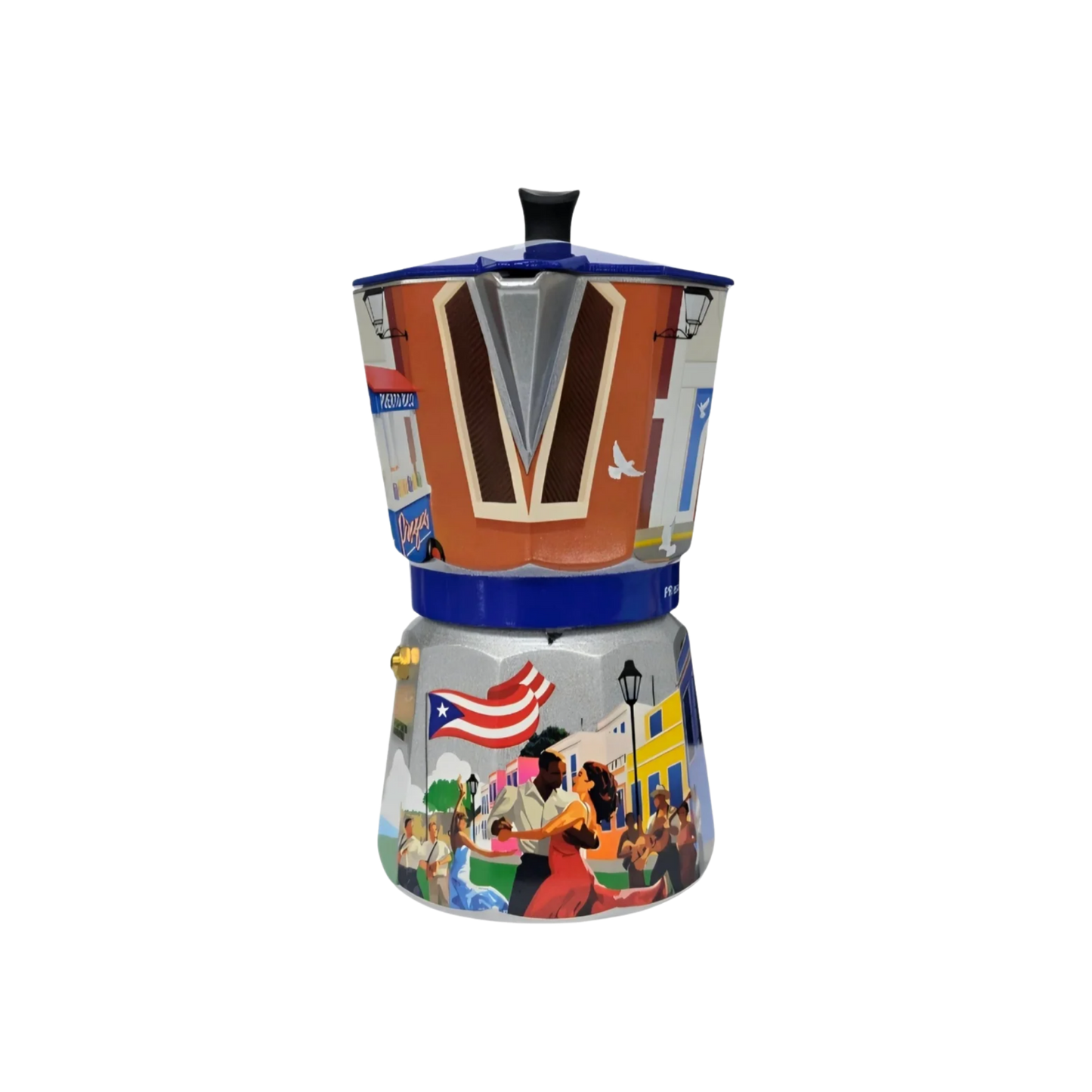 "PR Es Donde Más Se Goza" Coffee Pot (Greca) - Limited Edition