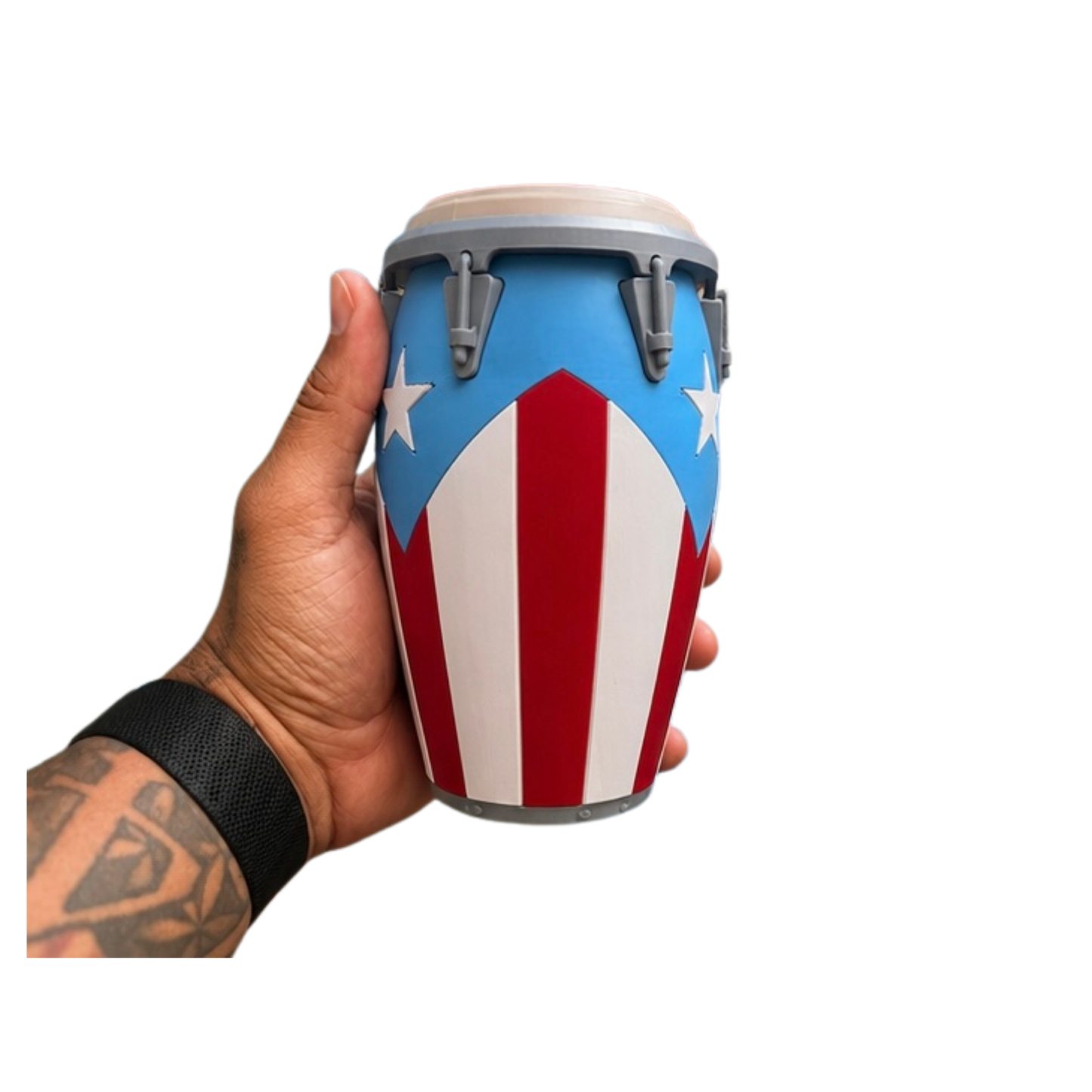 Boricua Barril Conga Can Holder | Regular & Slim Can  Drinkware