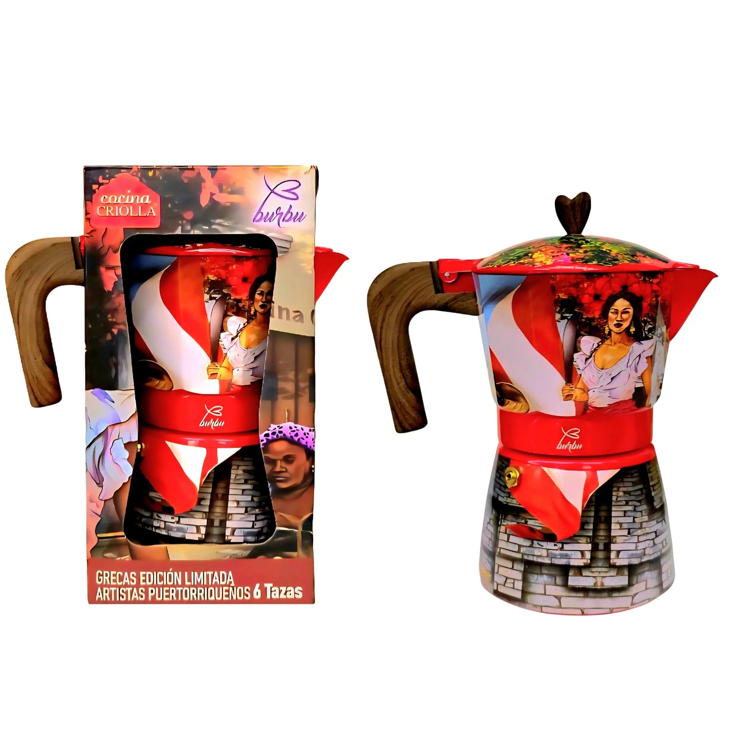 Angelique "La Burbu" Limited Edition - Coffee Pot (Greca)