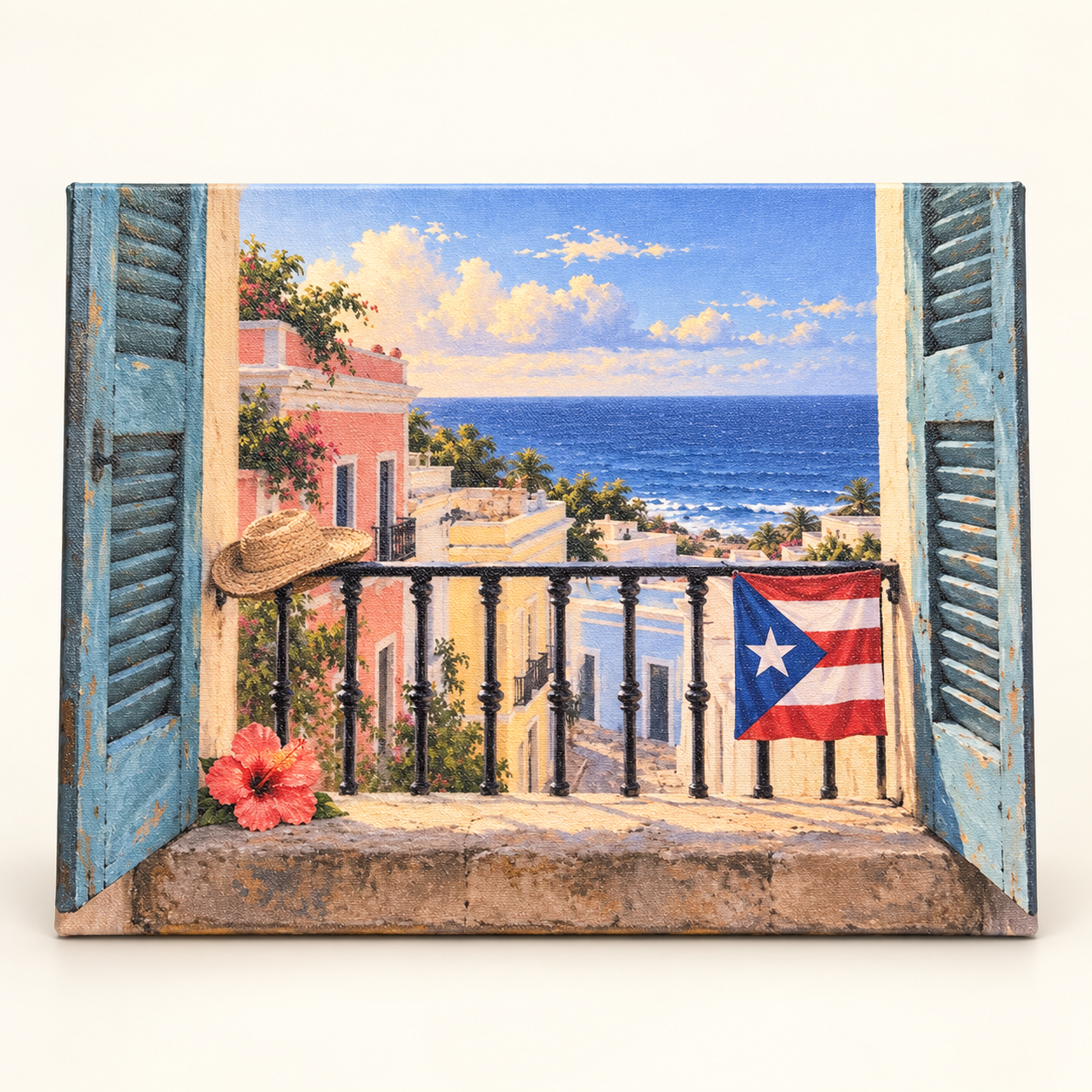 Puerto Rico Canvas Wall Art - 11” x 14”