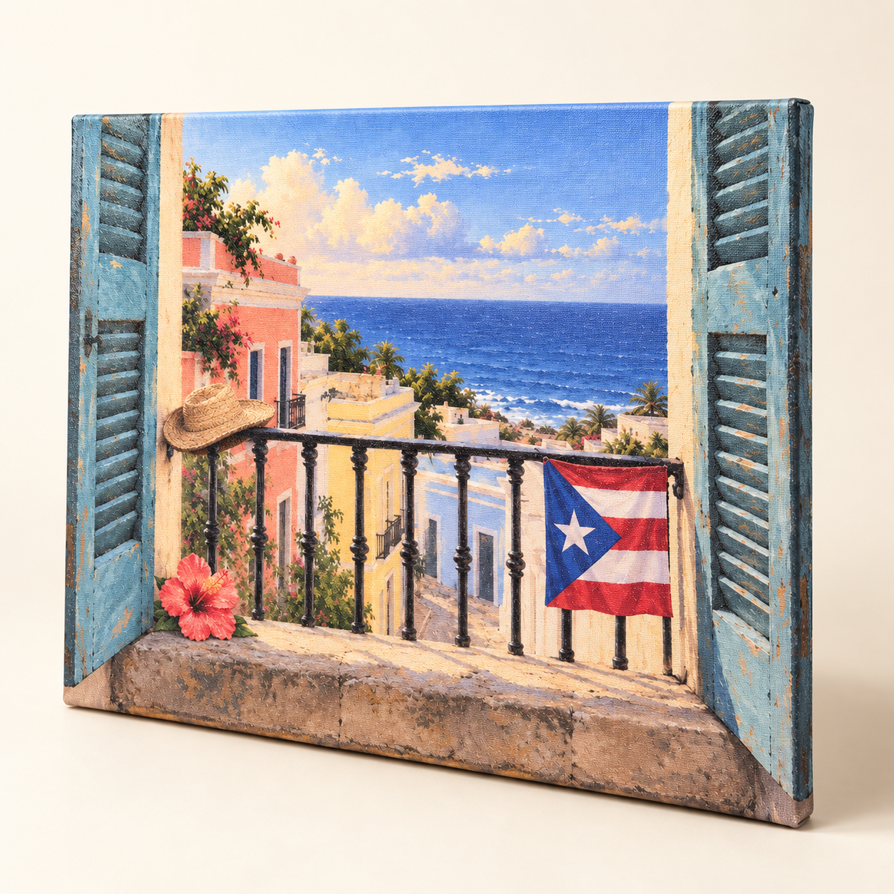 Puerto Rico Canvas Wall Art - 11” x 14”