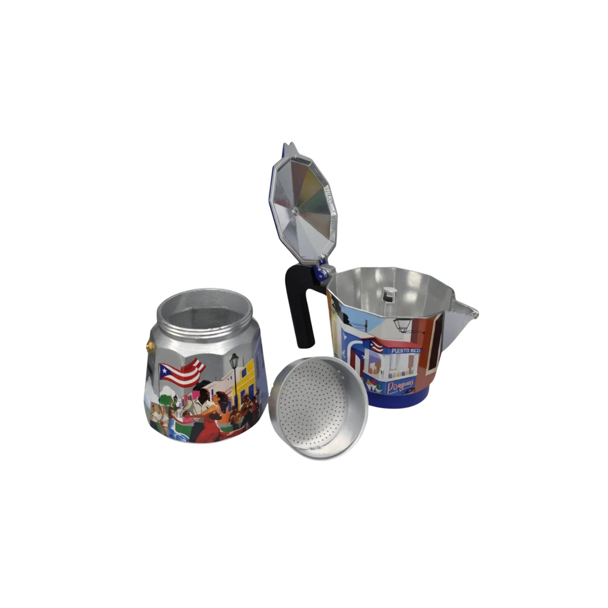 "PR Es Donde Más Se Goza" Coffee Pot (Greca) - Limited Edition