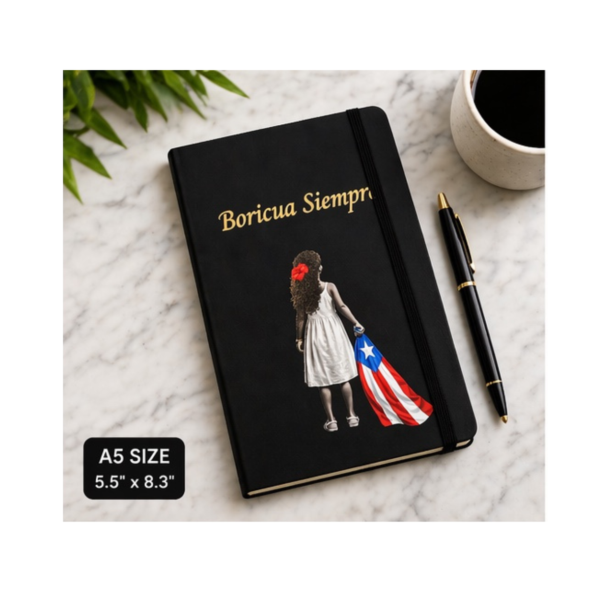 Puerto Rico Notebook Puerto Rico “Boricua Siempre” Journal A5 Leather Notebook | Daily Jour ...