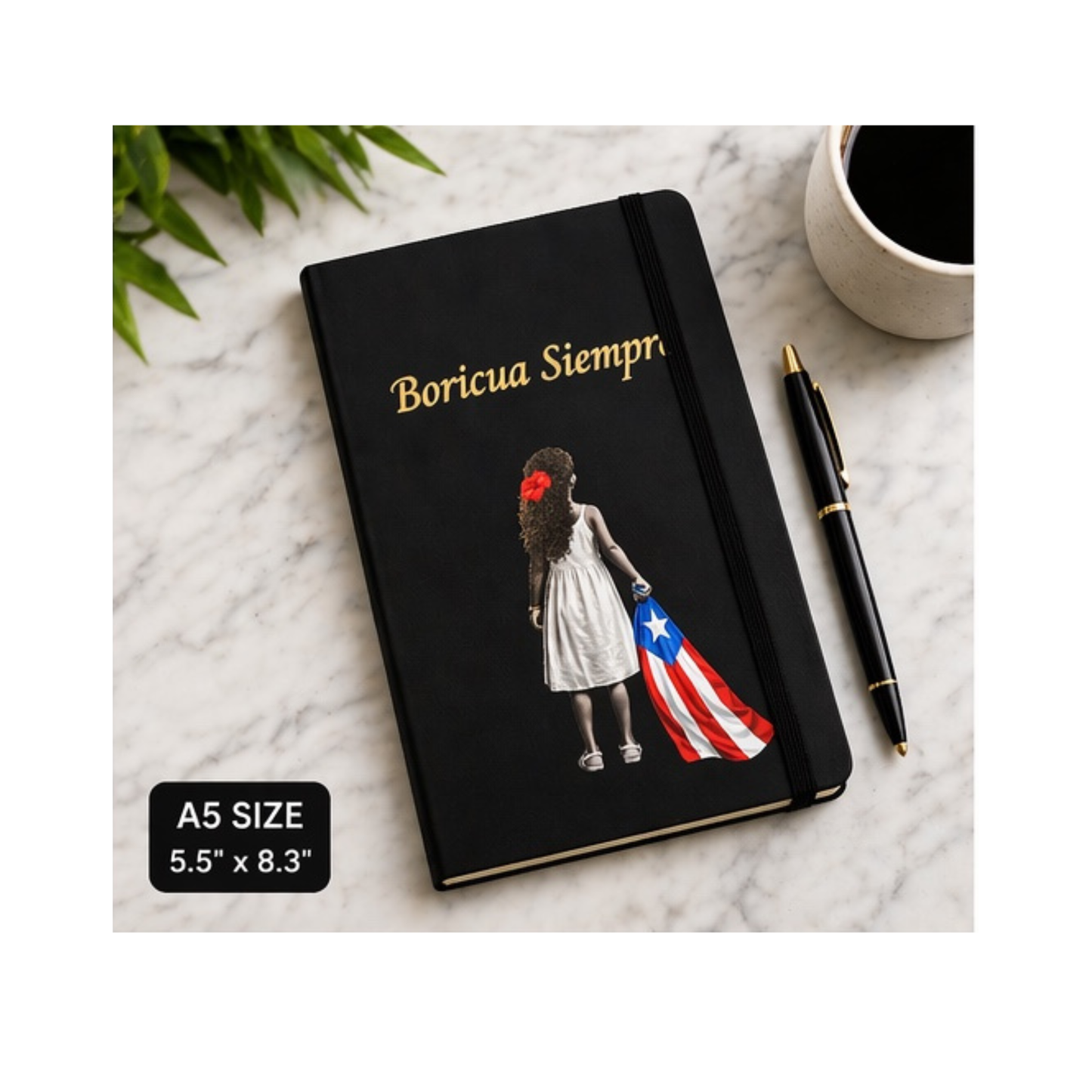 Puerto Rico “Boricua Siempre” Journal  A5 Leather Notebook | Daily Journal