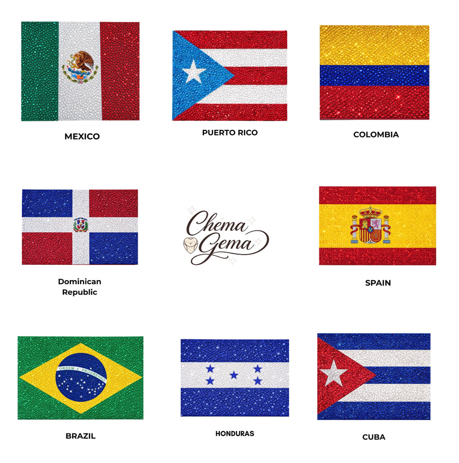Choose Your Flag | Sparkle Bedazzle Kit | Chema Gema Flag Series