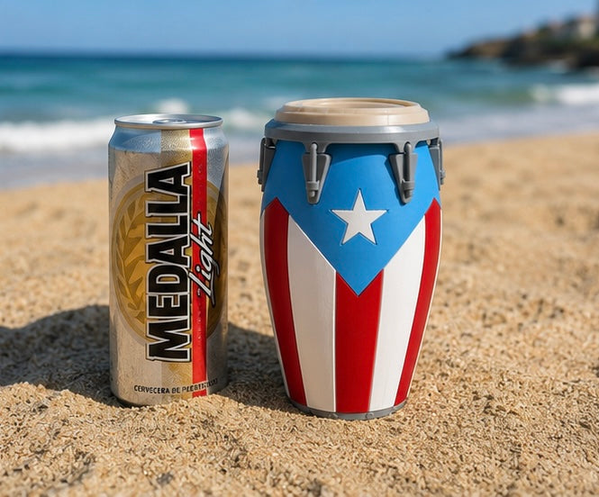 Boricua Barril Conga Can Holder | Regular & Slim Can  Drinkware