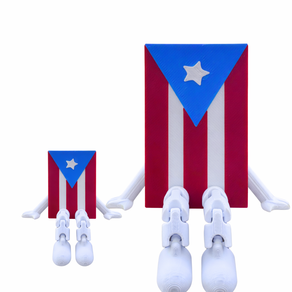 Bandera de Puerto Rico Buddy - 3 tamaños