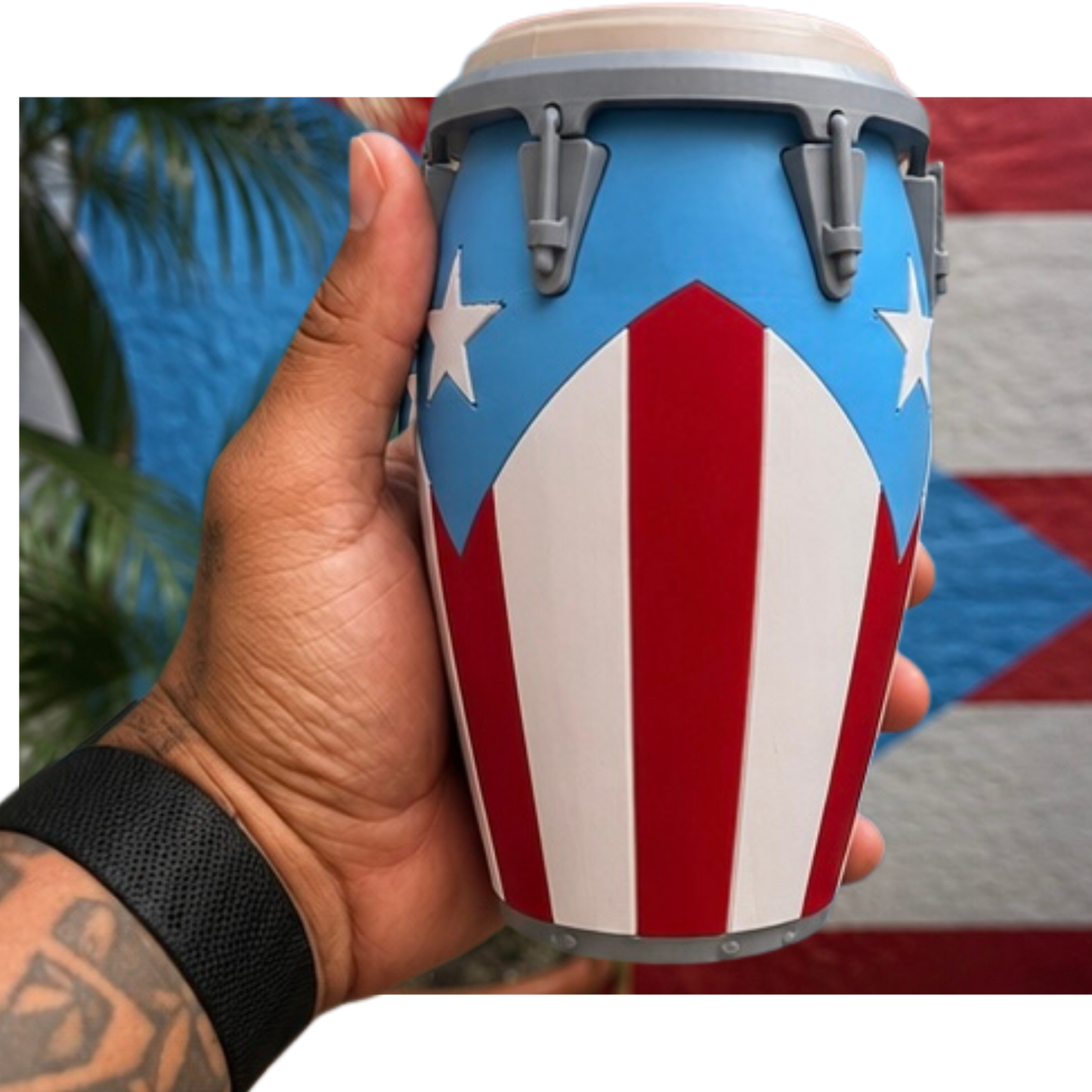 Boricua Barril Conga Can Holder | Regular & Slim Can  Drinkware