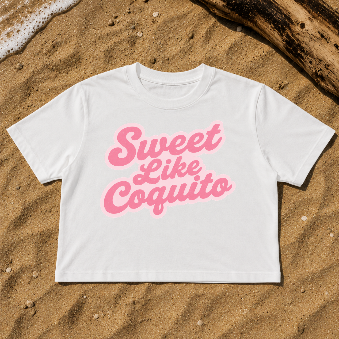 Sweet Like Coquito Crop Top | Puerto Rico Graphic Tee | Boricua Women’s Cropped Shirt