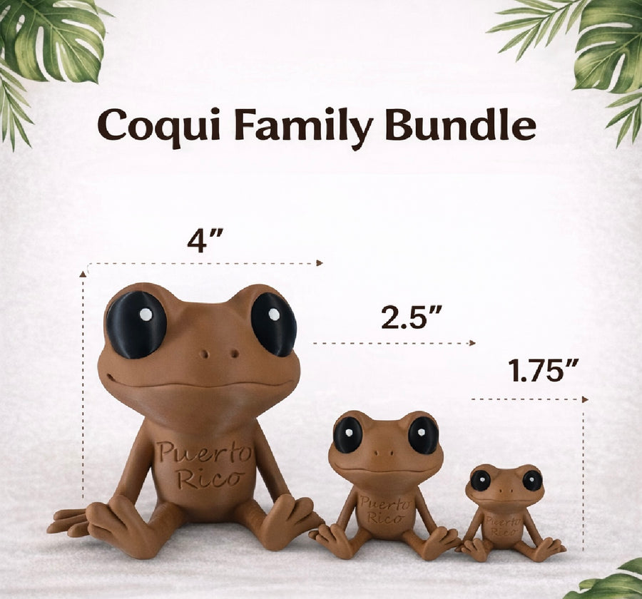 Coquí Family Bundle  🐸🐸🐸