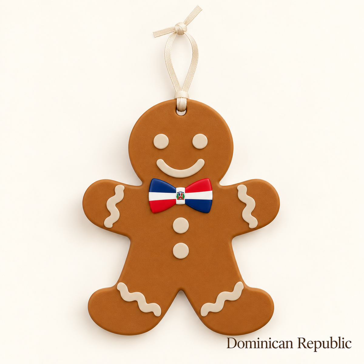 Gingerbread Flag Christmas Ornament — Choose Your Country | 4″