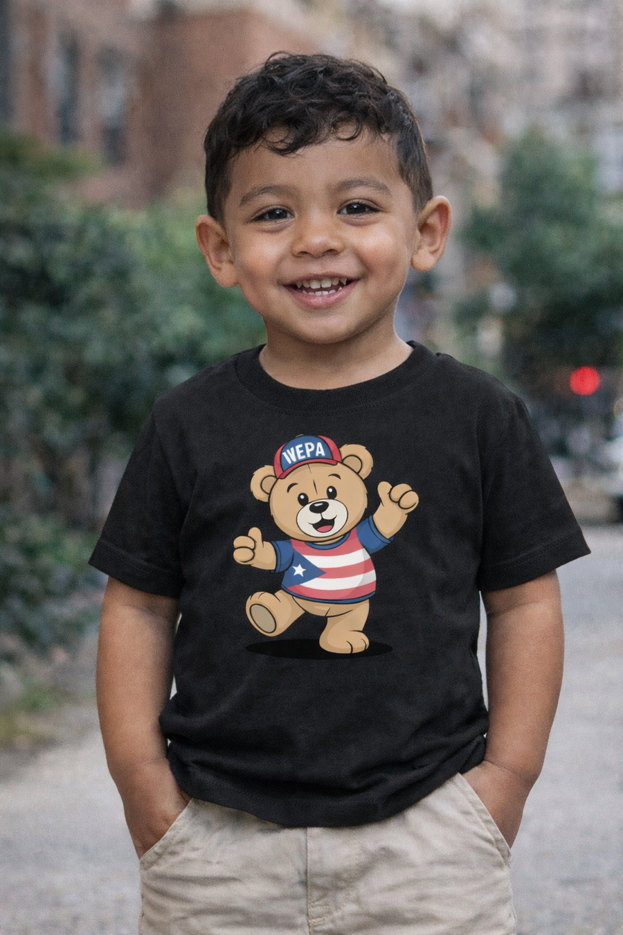WEPA Bear Toddler Tee | Puerto Rico Pride Shirt for Kids