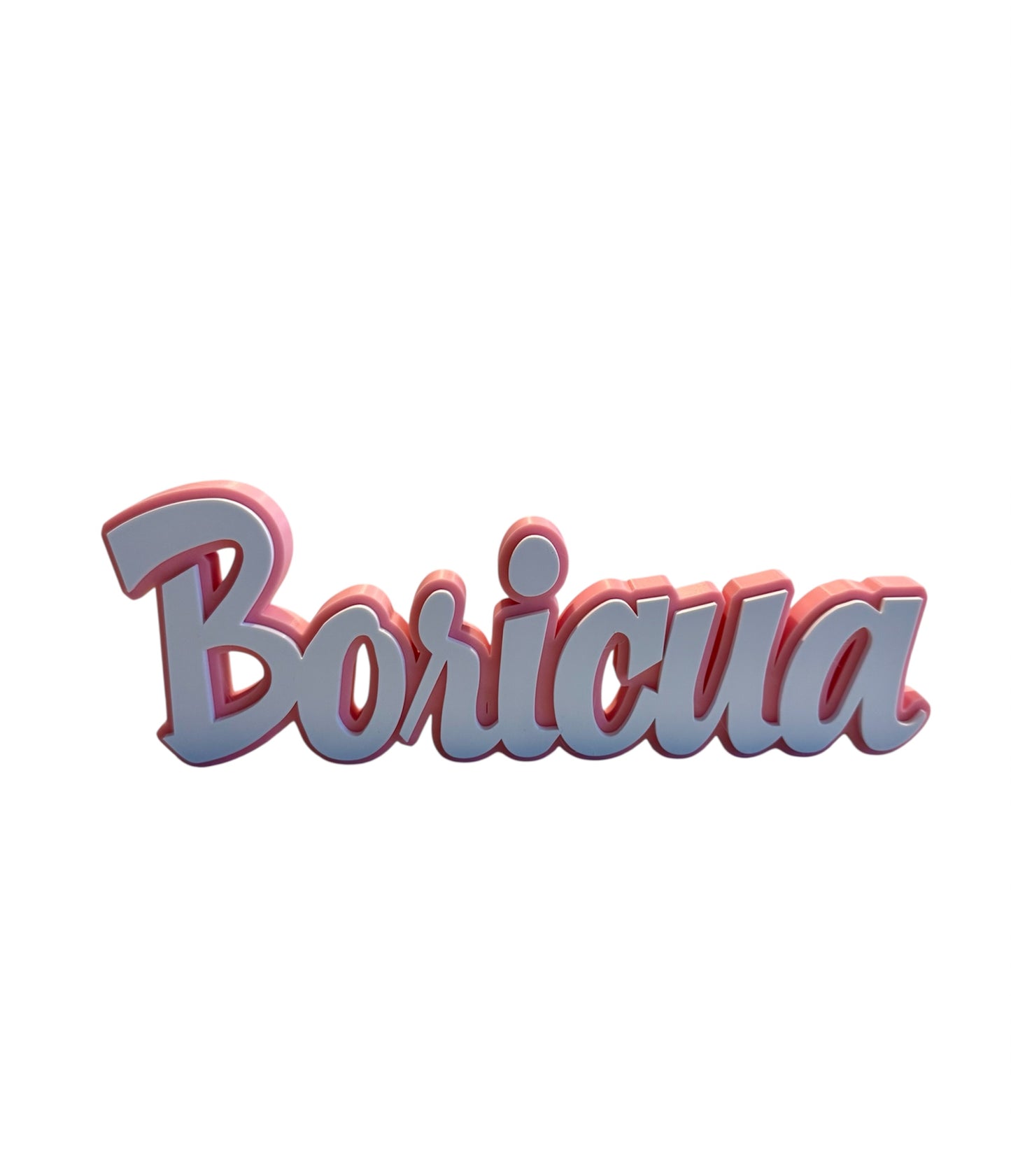 Boricua Desk Sign 🇵🇷 | Puerto Rican Pride Decor | 3D Printed Home & Office Display