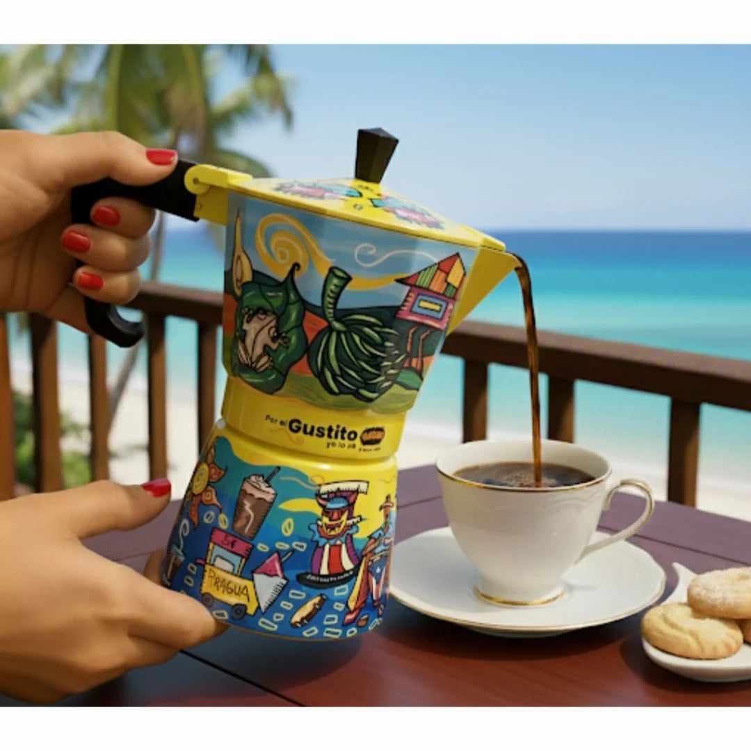 Yaucono - Coffee Pot (Greca) & a FREE 8 oz Yaucono Coffee - Limited Edition