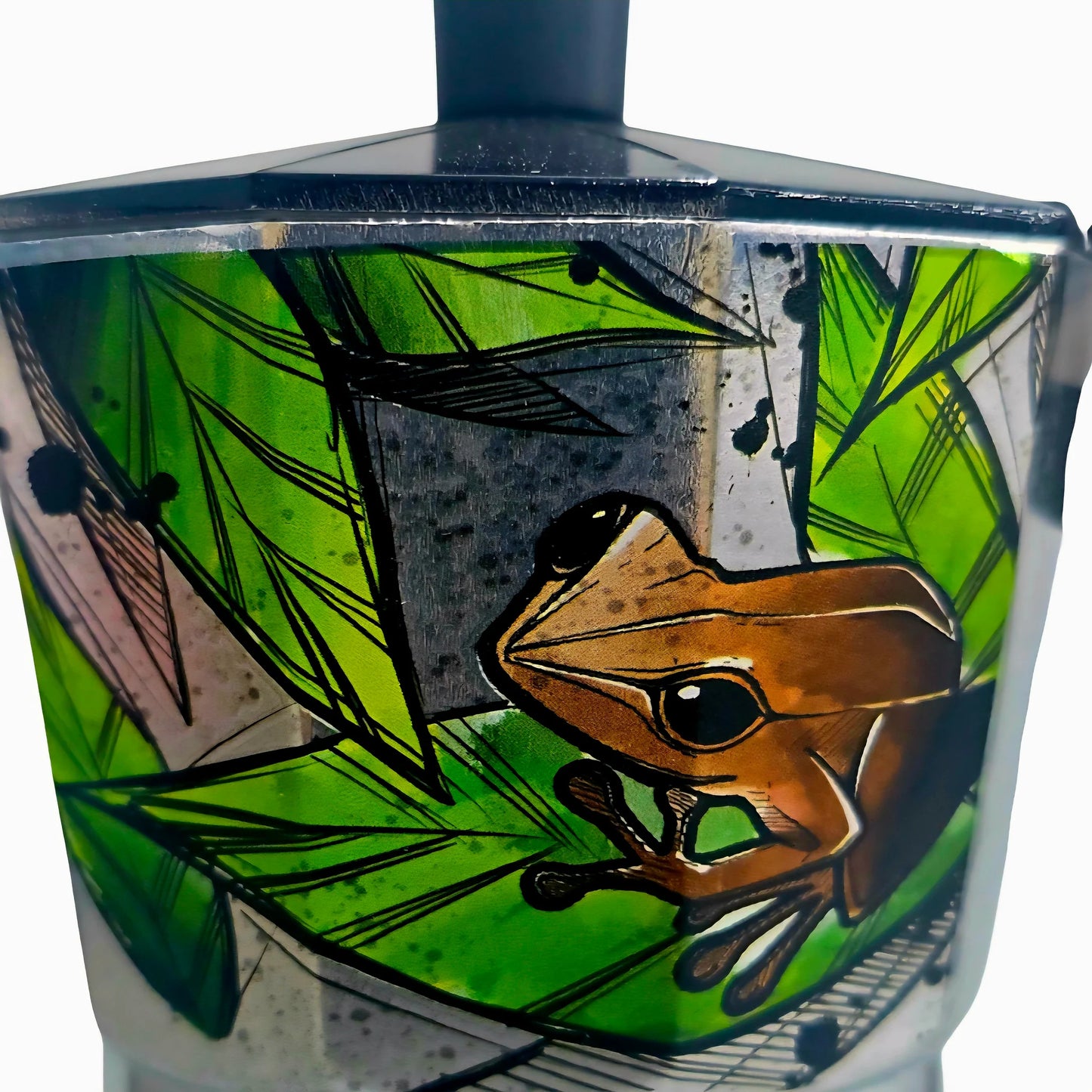 Cocina Criolla Moka Pots (Greca) Limited Edition -"Boricua" Design