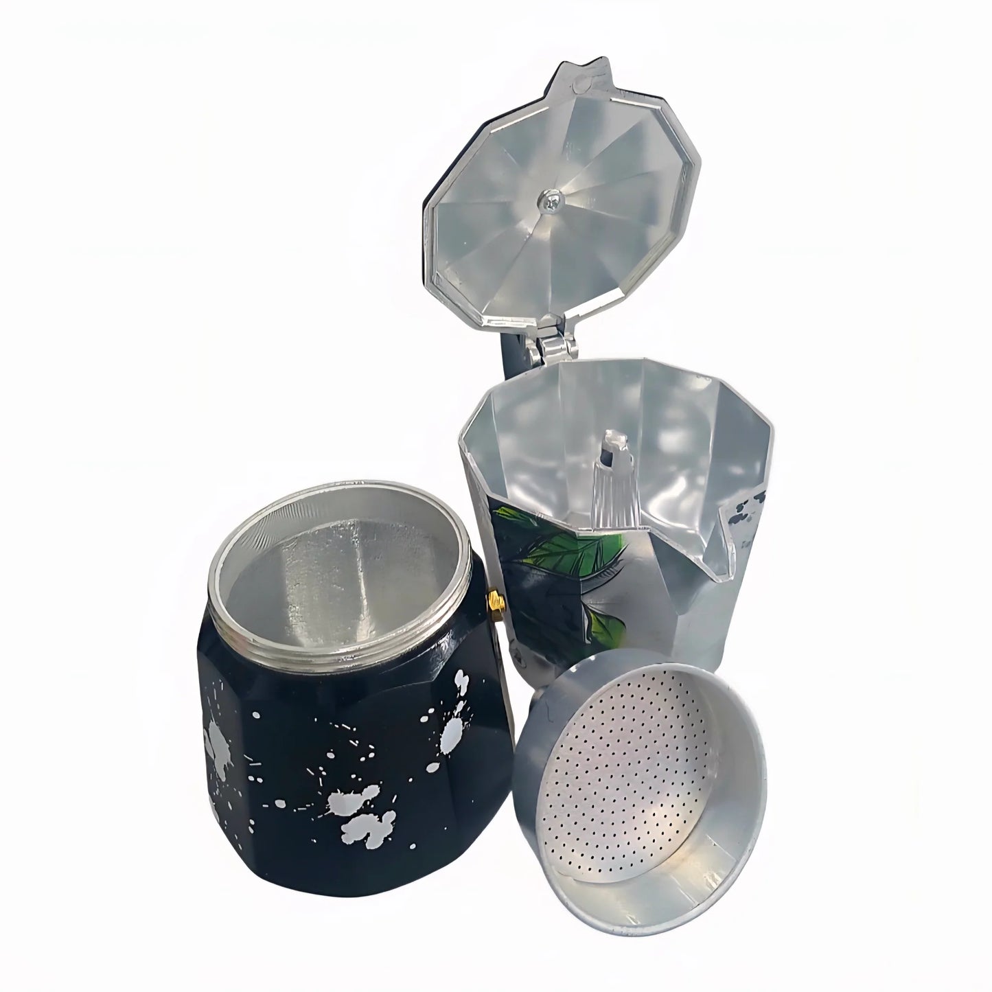 Cocina Criolla Moka Pots (Greca) Limited Edition -"Boricua" Design