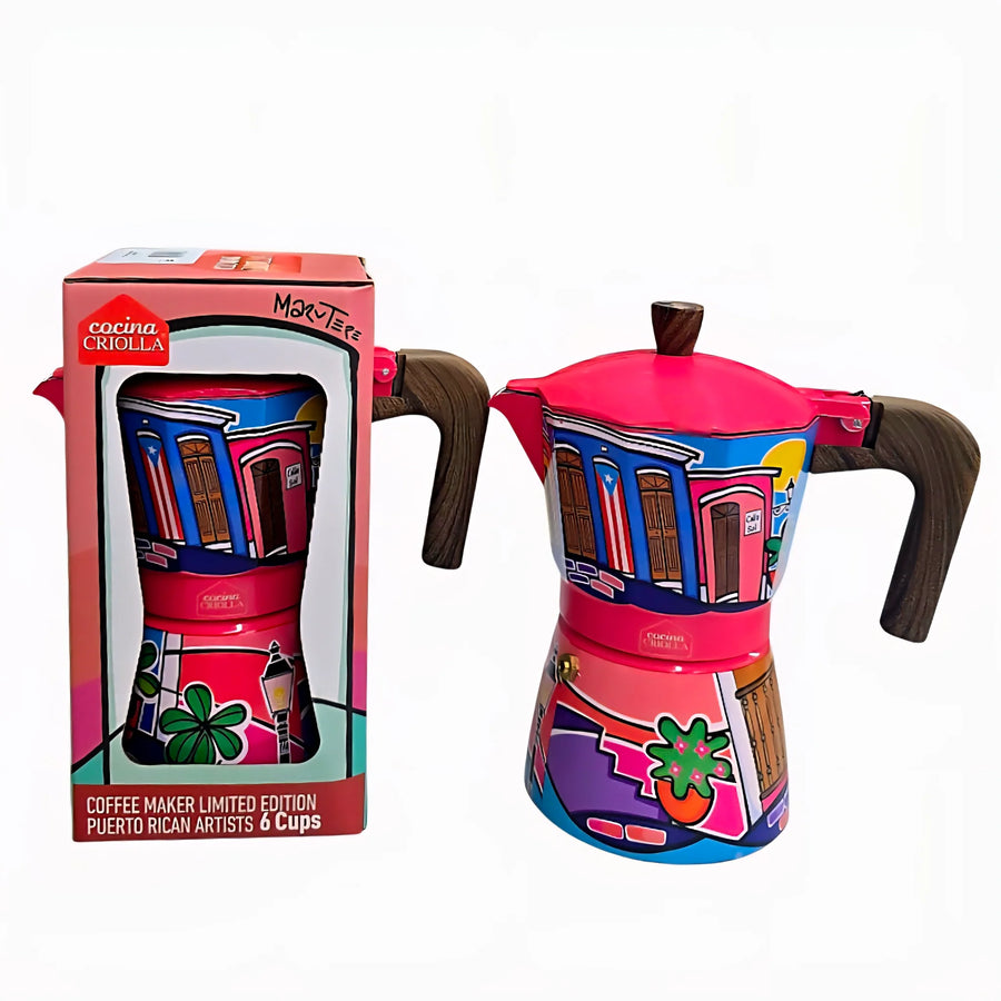 Cocina Criolla Moka Pots (Greca) - "Calle del Viejo San Juan"