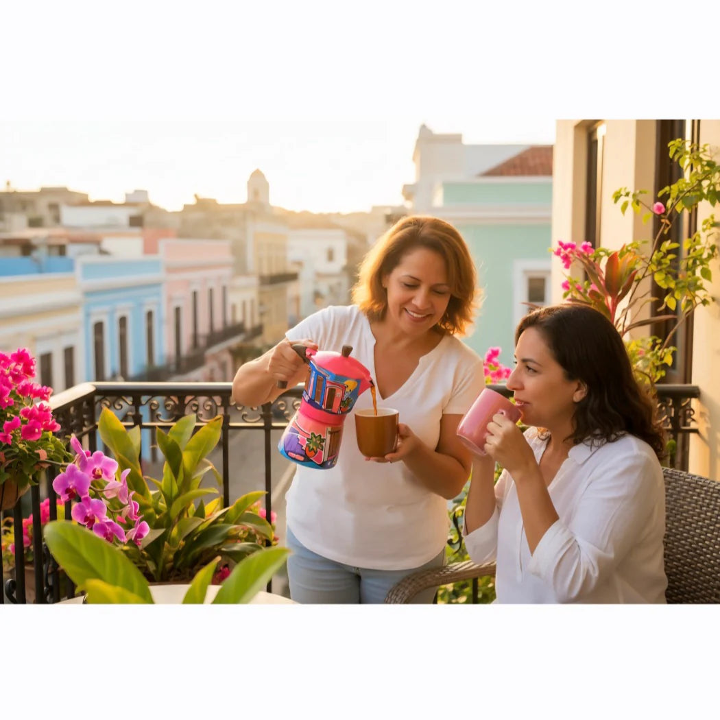 Cocina Criolla Moka Pots (Greca) - "Calle del Viejo San Juan"