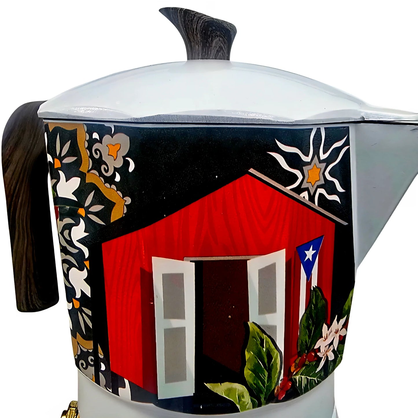 Cocina Criolla Limited Edition Moka Pots (Greca) - "Mosaico de Reyes" Design