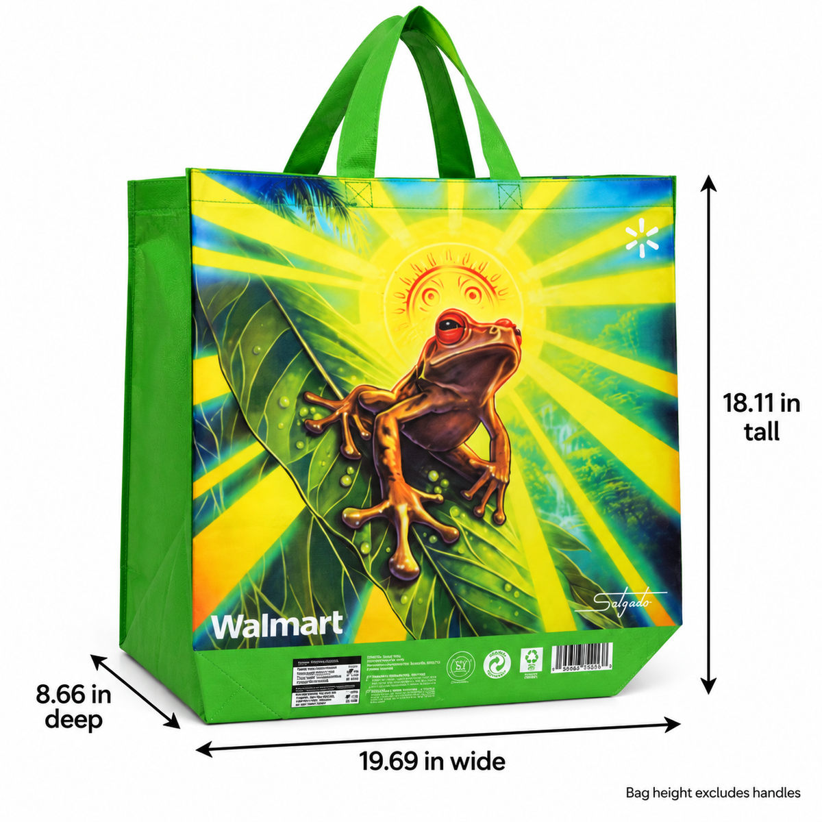 Coquí del Sol | Puerto Rico Reusable Tote Bag