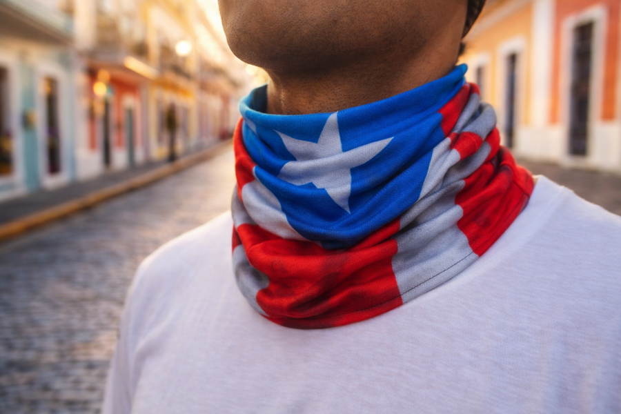 Unisex Puerto Rico Flag Neck Gaiter