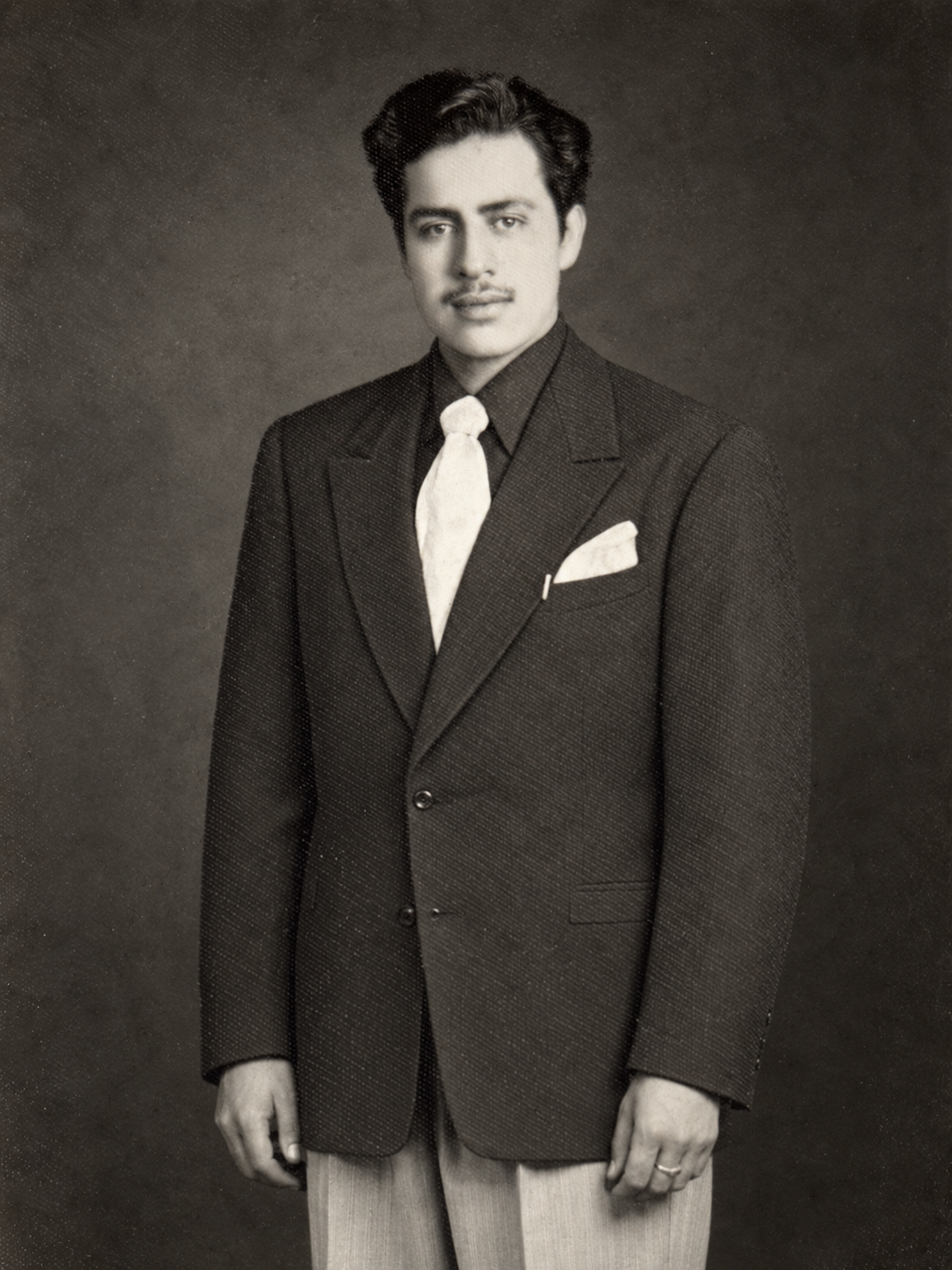 Jose Jesus Villanueva, lovingly known as Chema, in a vintage family portrait