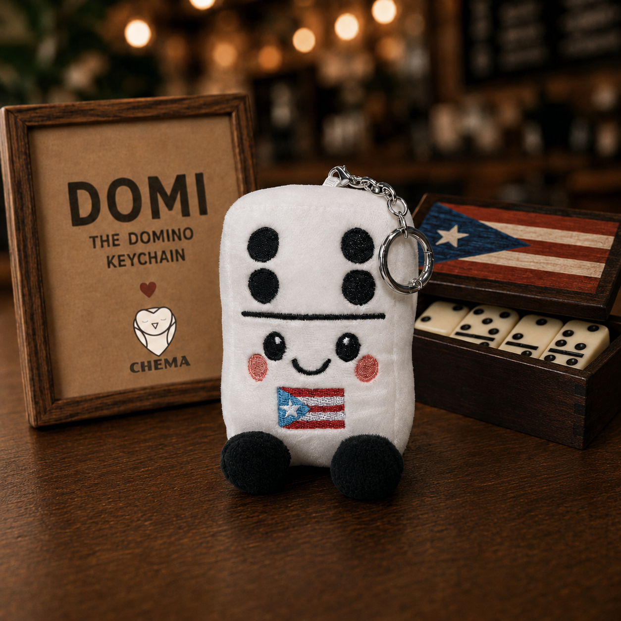 Domi the Domino™ Keychain | Collectible Charm