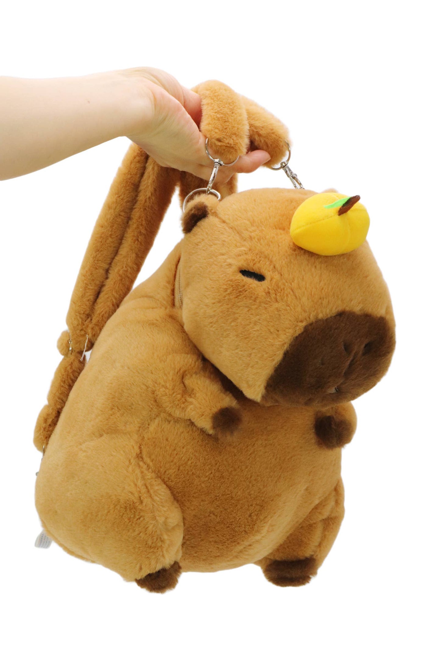 Capybara Fuzzy Faux Fur Backpack